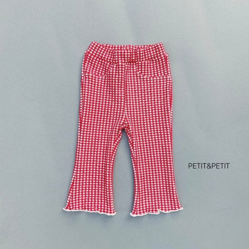 PETIT & PETIT - Korean Children Fashion - #Kfashion4kids - Check Bootscut Pants - 5