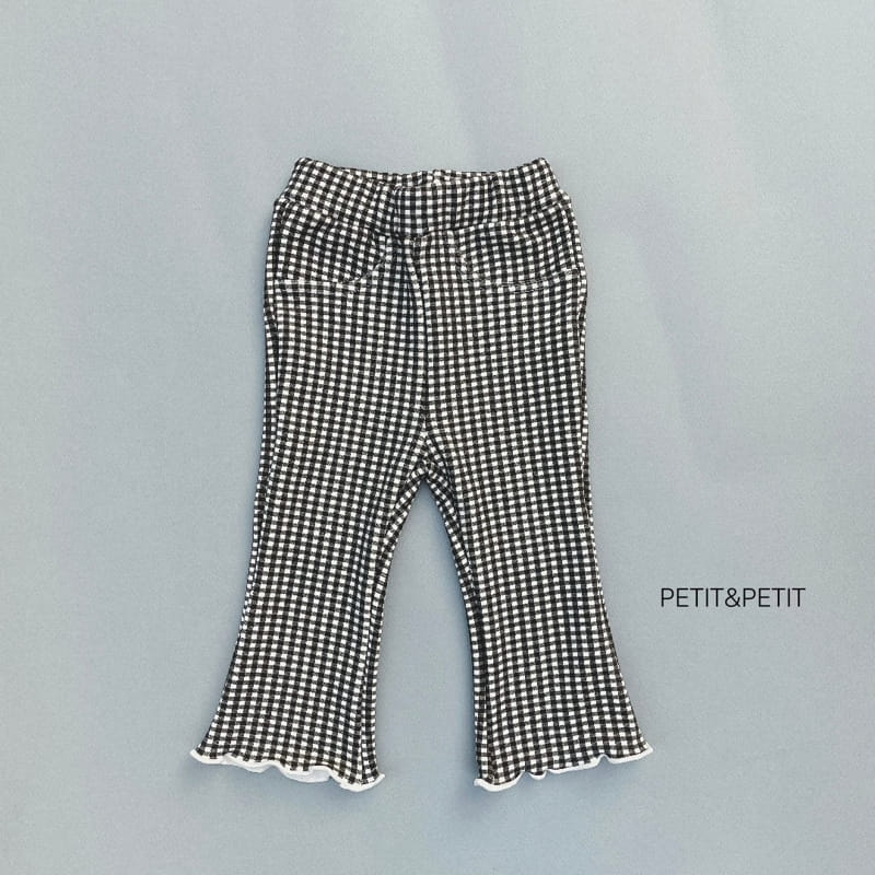 PETIT & PETIT - Korean Children Fashion - #Kfashion4kids - Check Bootscut Pants - 6