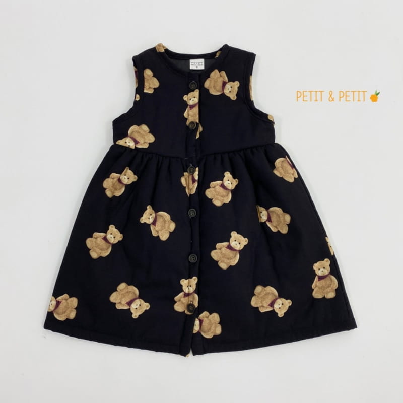 PETIT & PETIT - Korean Children Fashion - #Kfashion4kids - Bear Bonding One-piece