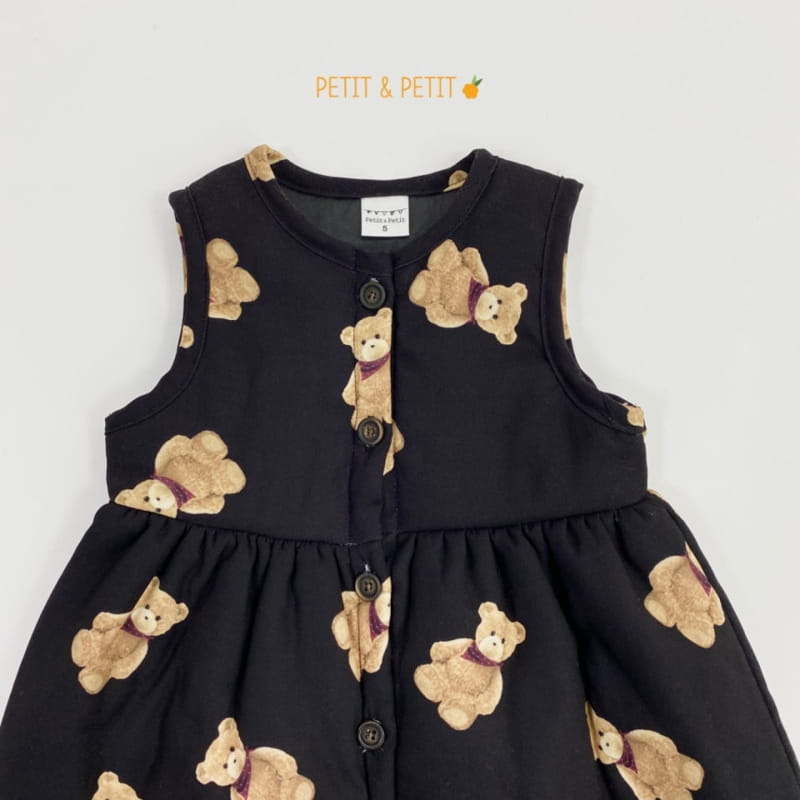 PETIT & PETIT - Korean Children Fashion - #Kfashion4kids - Bear Bonding One-piece - 2