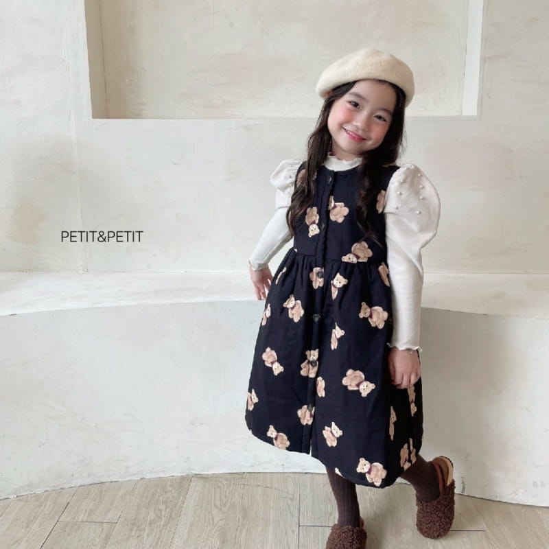 PETIT & PETIT - Korean Children Fashion - #Kfashion4kids - Bear Bonding One-piece - 4