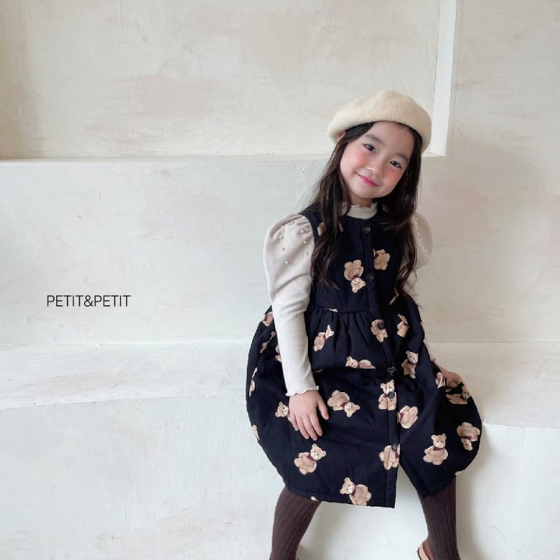 PETIT & PETIT - Korean Children Fashion - #Kfashion4kids - Bear Bonding One-piece - 6