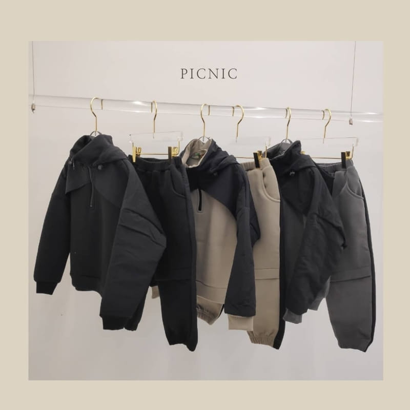 PICNIC - Korean Children Fashion - #Kfashion4kids - Anorak Training Top Bottom Set