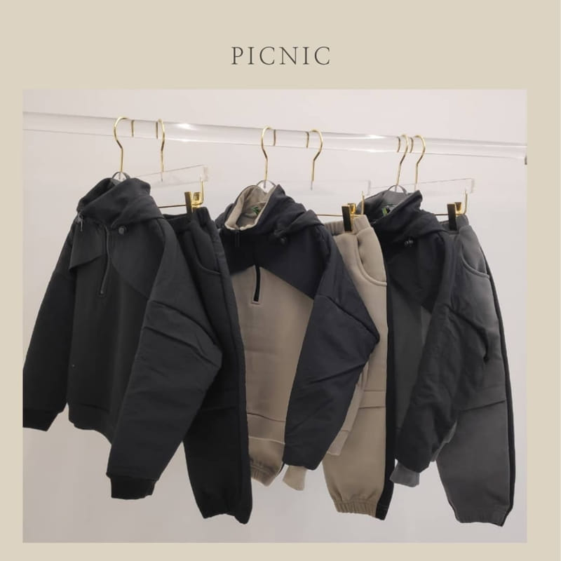 PICNIC - Korean Children Fashion - #Kfashion4kids - Anorak Training Top Bottom Set - 2