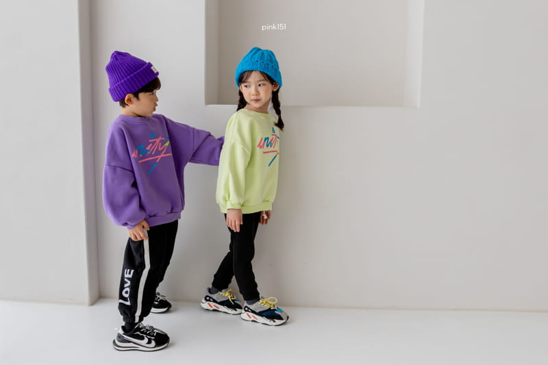 PINK151 - Korean Children Fashion - #Kfashion4kids - Love Tape Jogger Pants - 10