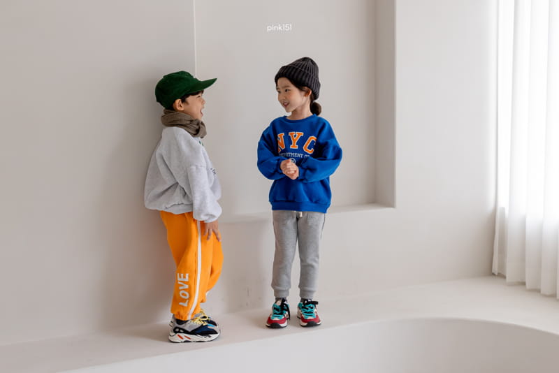 PINK151 - Korean Children Fashion - #Kfashion4kids - Love Tape Jogger Pants - 12