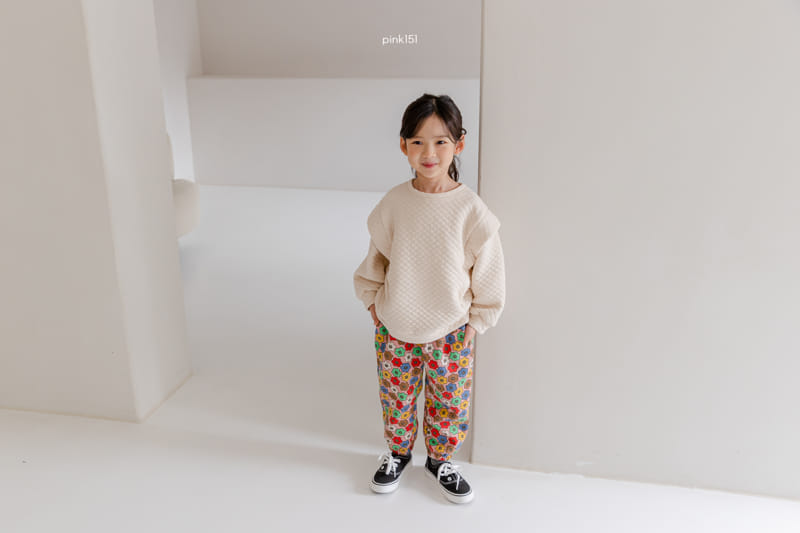 PINK151 - Korean Children Fashion - #Kfashion4kids - Flower Party Jogger Pants - 3
