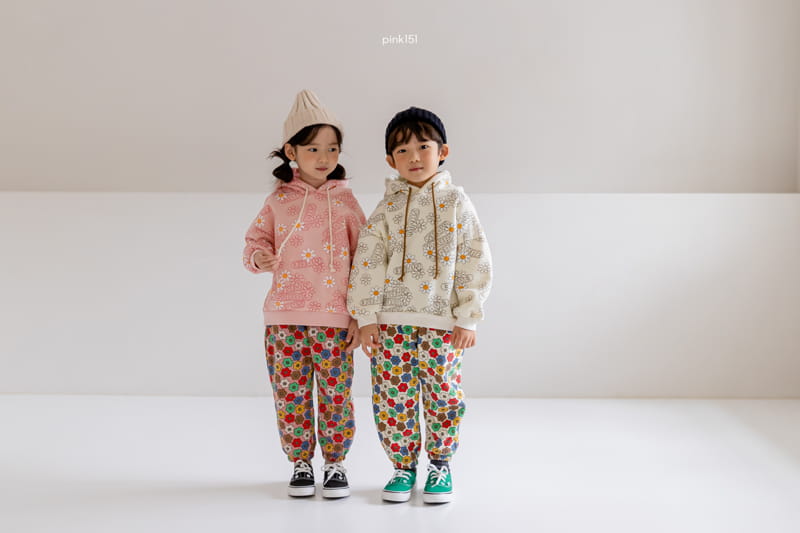 PINK151 - Korean Children Fashion - #Kfashion4kids - Flower Party Jogger Pants - 5