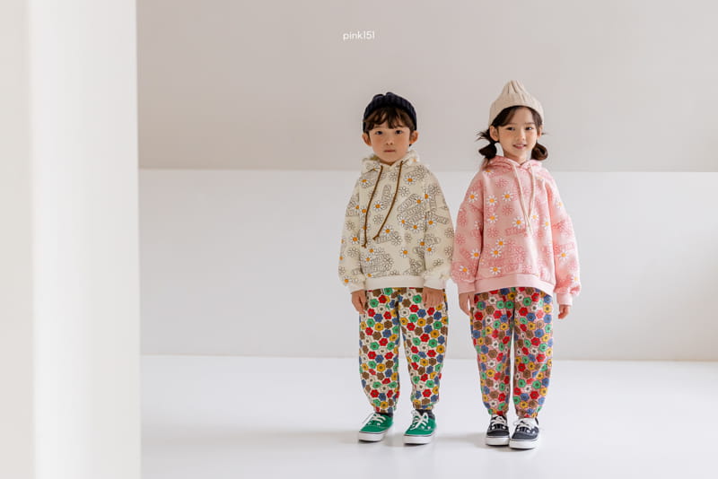 PINK151 - Korean Children Fashion - #Kfashion4kids - Flower Party Jogger Pants - 9