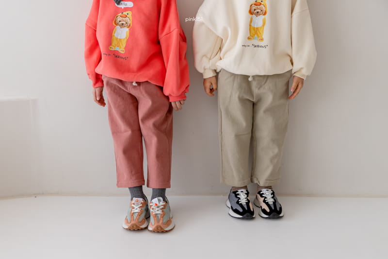 PINK151 - Korean Children Fashion - #Kfashion4kids - Fleece Span Baggy Pants - 6