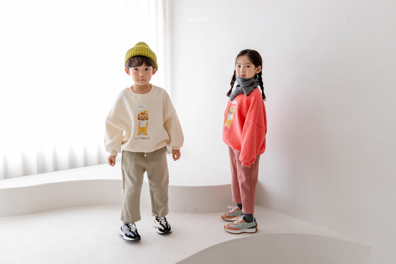 PINK151 - Korean Children Fashion - #Kfashion4kids - Fleece Span Baggy Pants - 8