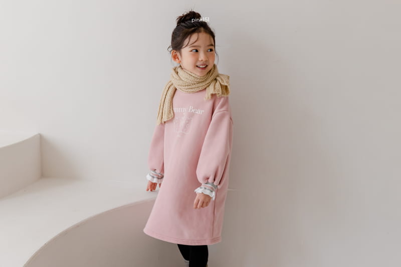 PINK151 - Korean Children Fashion - #Kfashion4kids - Jelly Bear One-piece - 3