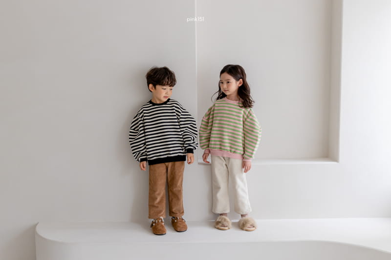 PINK151 - Korean Children Fashion - #Kfashion4kids - Trendy Stripes Sweatshirt - 12