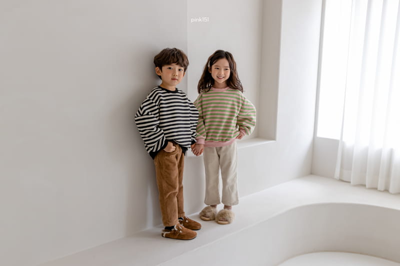 PINK151 - Korean Children Fashion - #Kfashion4kids - Trendy Stripes Sweatshirt - 2