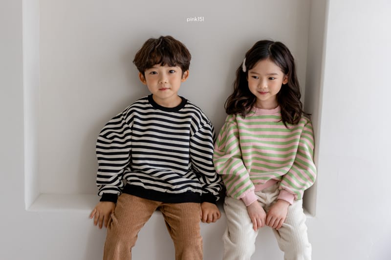 PINK151 - Korean Children Fashion - #Kfashion4kids - Trendy Stripes Sweatshirt - 4