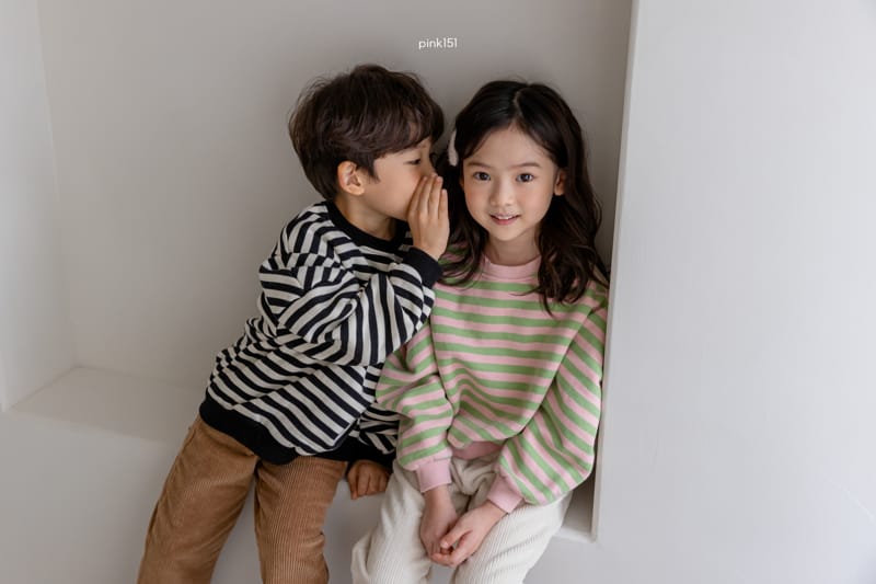 PINK151 - Korean Children Fashion - #Kfashion4kids - Trendy Stripes Sweatshirt - 5