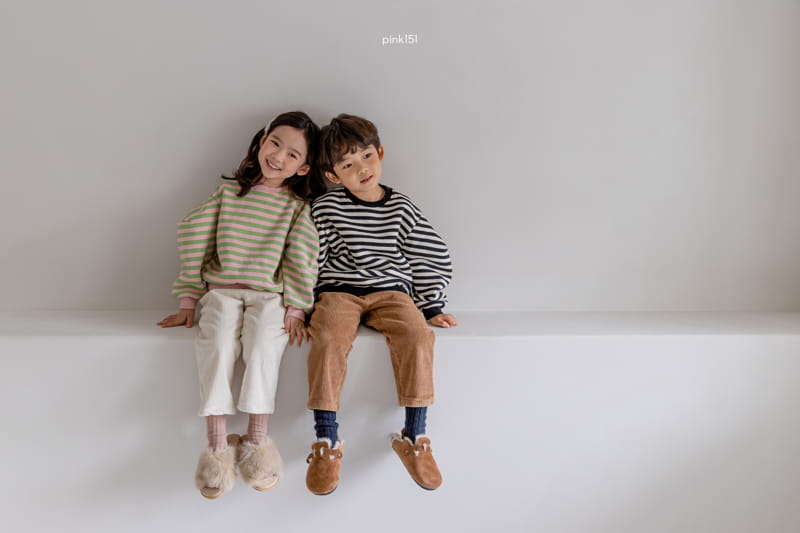 PINK151 - Korean Children Fashion - #Kfashion4kids - Trendy Stripes Sweatshirt - 7