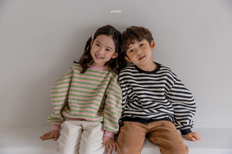 PINK151 - Korean Children Fashion - #Kfashion4kids - Trendy Stripes Sweatshirt - 8