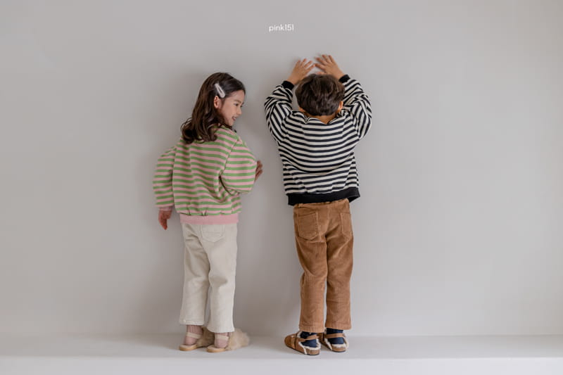 PINK151 - Korean Children Fashion - #Kfashion4kids - Trendy Stripes Sweatshirt - 9