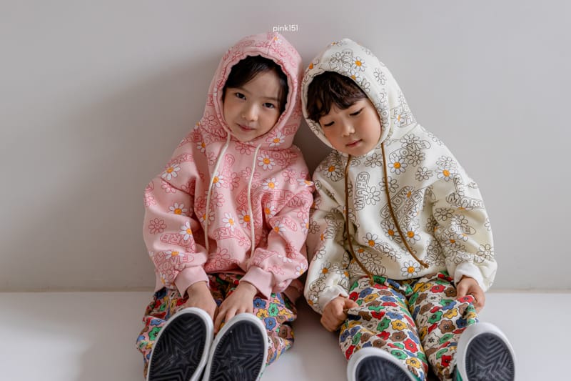 PINK151 - Korean Children Fashion - #Kfashion4kids - Love Flower Hoody - 12