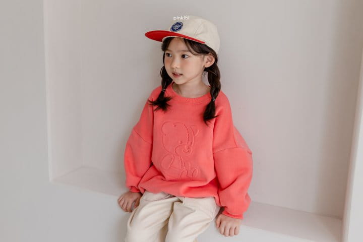 PINK151 - Korean Children Fashion - #Kfashion4kids - Fleece Embo Bear Sweatshirt - 11