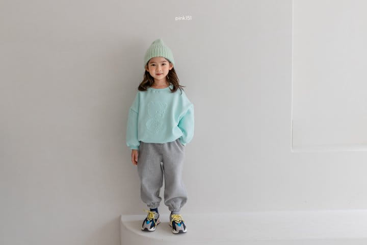 PINK151 - Korean Children Fashion - #Kfashion4kids - Fleece Embo Bear Sweatshirt - 6