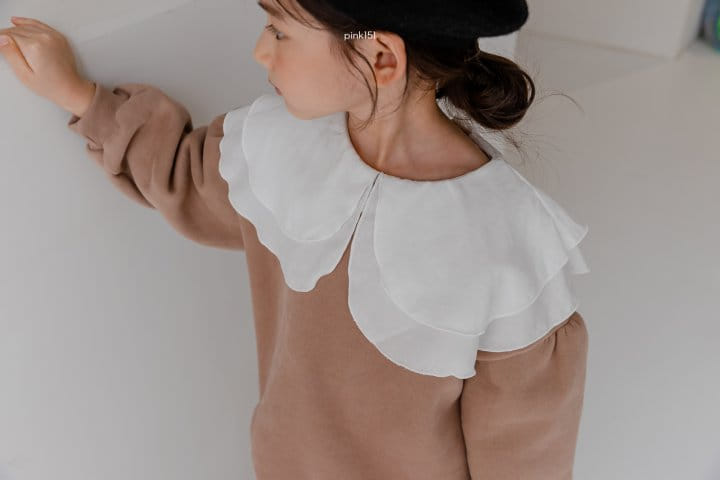 PINK151 - Korean Children Fashion - #Kfashion4kids - Rosy Double Collar Sweatshirt