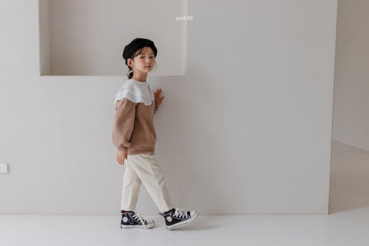 PINK151 - Korean Children Fashion - #Kfashion4kids - Rosy Double Collar Sweatshirt - 12