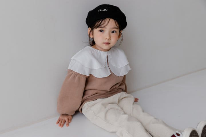 PINK151 - Korean Children Fashion - #Kfashion4kids - Rosy Double Collar Sweatshirt - 2