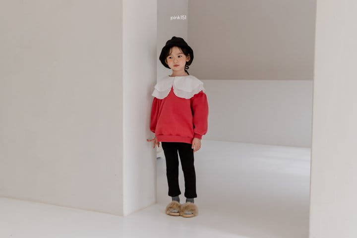PINK151 - Korean Children Fashion - #Kfashion4kids - Rosy Double Collar Sweatshirt - 3