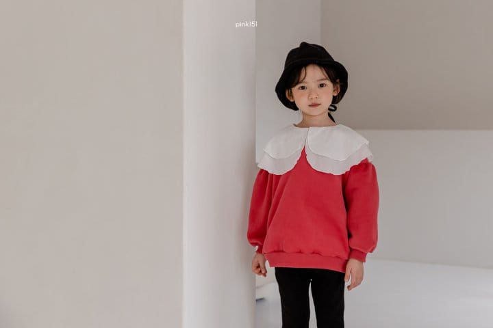 PINK151 - Korean Children Fashion - #Kfashion4kids - Rosy Double Collar Sweatshirt - 4