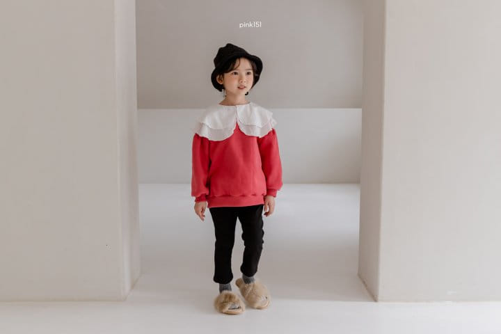 PINK151 - Korean Children Fashion - #Kfashion4kids - Rosy Double Collar Sweatshirt - 5