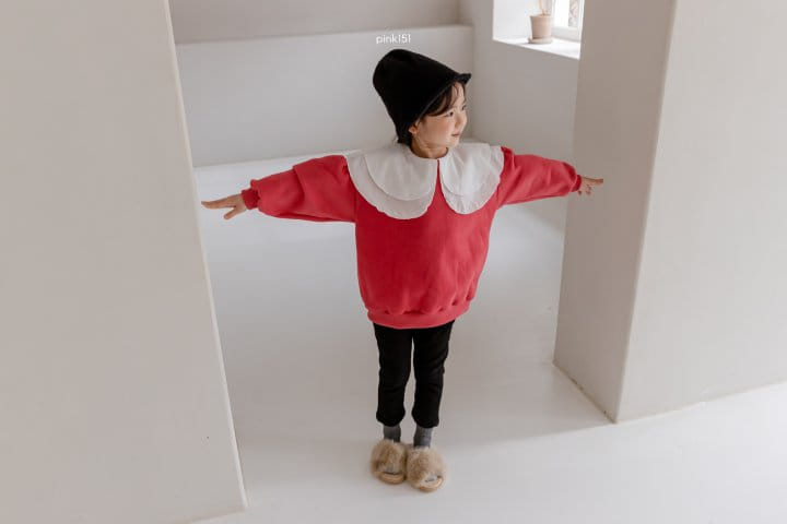 PINK151 - Korean Children Fashion - #Kfashion4kids - Rosy Double Collar Sweatshirt - 6
