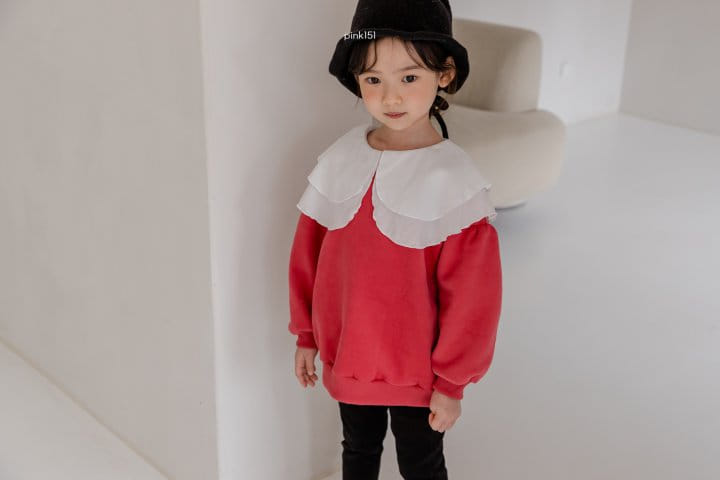 PINK151 - Korean Children Fashion - #Kfashion4kids - Rosy Double Collar Sweatshirt - 7