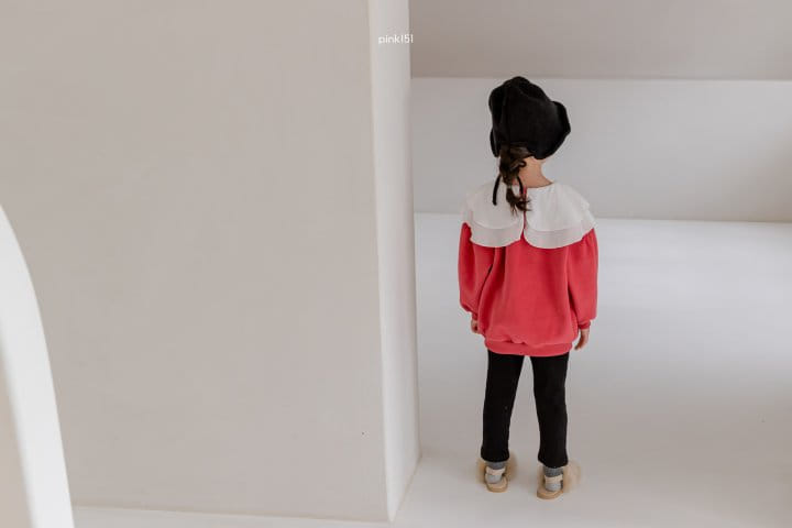 PINK151 - Korean Children Fashion - #Kfashion4kids - Rosy Double Collar Sweatshirt - 8
