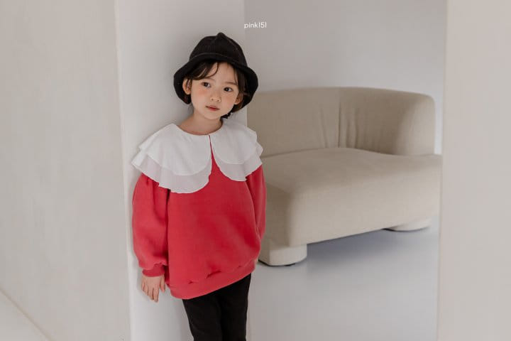 PINK151 - Korean Children Fashion - #Kfashion4kids - Rosy Double Collar Sweatshirt - 9