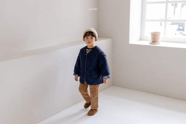 PINK151 - Korean Children Fashion - #Kfashion4kids - Rivers Quilting Reversible Jumper