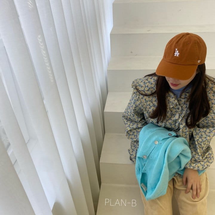 PLAN B - Korean Children Fashion - #Kfashion4kids - Mom Flower Painting Rib Blouse