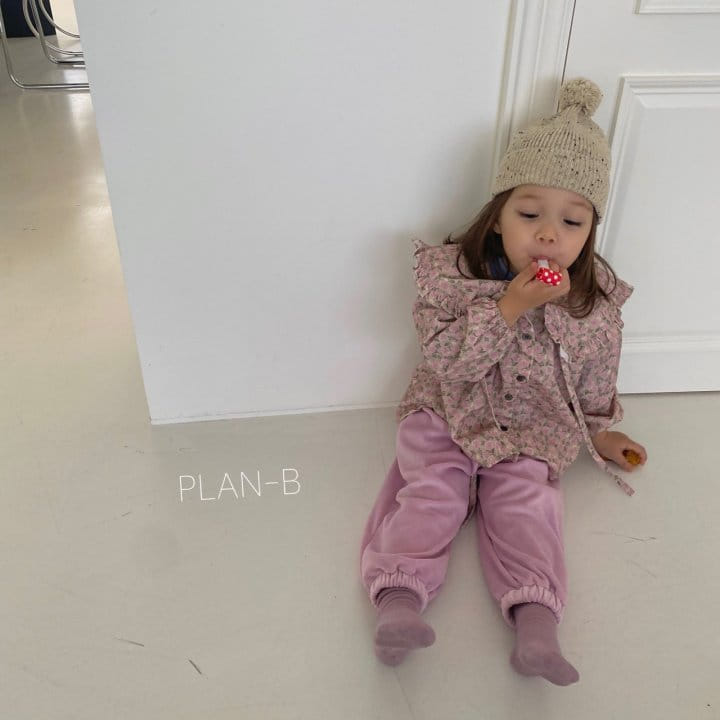 PLAN B - Korean Children Fashion - #Kfashion4kids - Flower Painting Rib Blouse - 2