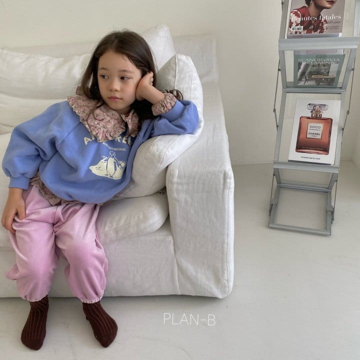 PLAN B - Korean Children Fashion - #Kfashion4kids - Flower Painting Rib Blouse - 9