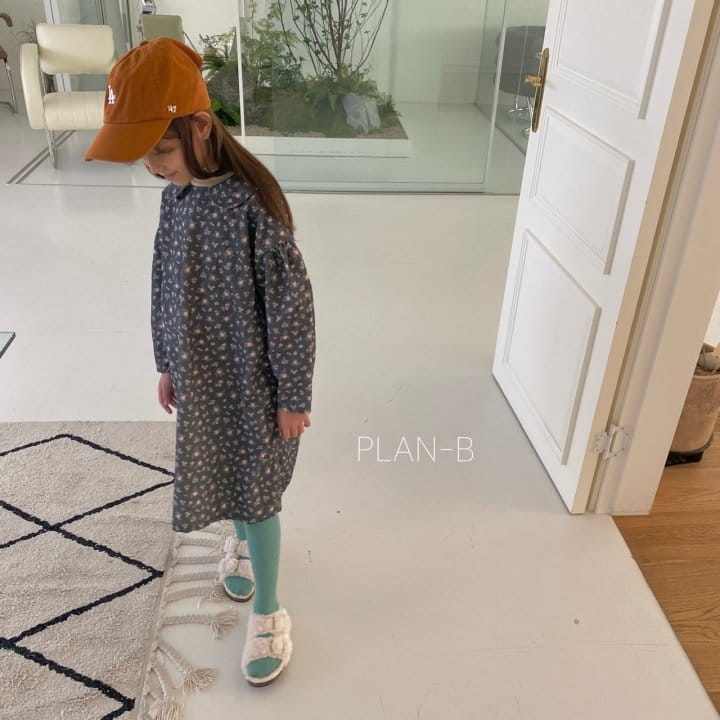 PLAN B - Korean Children Fashion - #Kfashion4kids - Circle Flower One-piece - 2