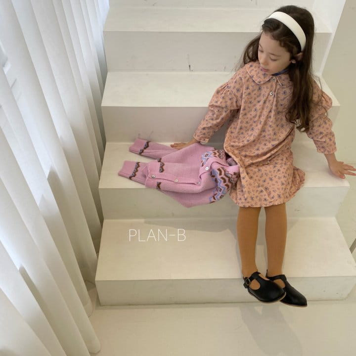 PLAN B - Korean Children Fashion - #Kfashion4kids - Circle Flower One-piece - 4