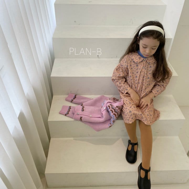 PLAN B - Korean Children Fashion - #Kfashion4kids - Circle Flower One-piece - 5