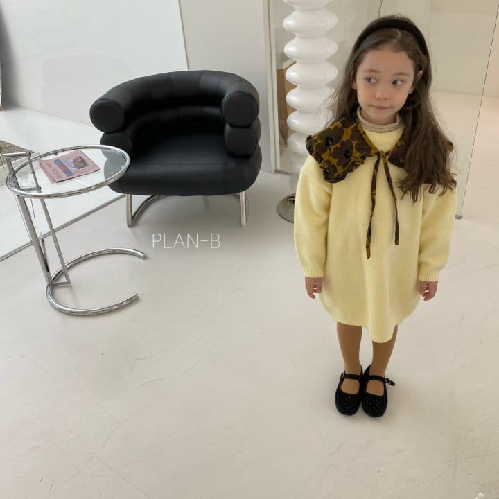 PLAN B - Korean Children Fashion - #Kfashion4kids - Simple Knit One-piece - 2