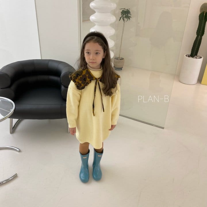 PLAN B - Korean Children Fashion - #Kfashion4kids - Simple Knit One-piece - 4