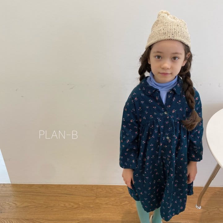 PLAN B - Korean Children Fashion - #Kfashion4kids - Small Flower Collar One-piece - 10