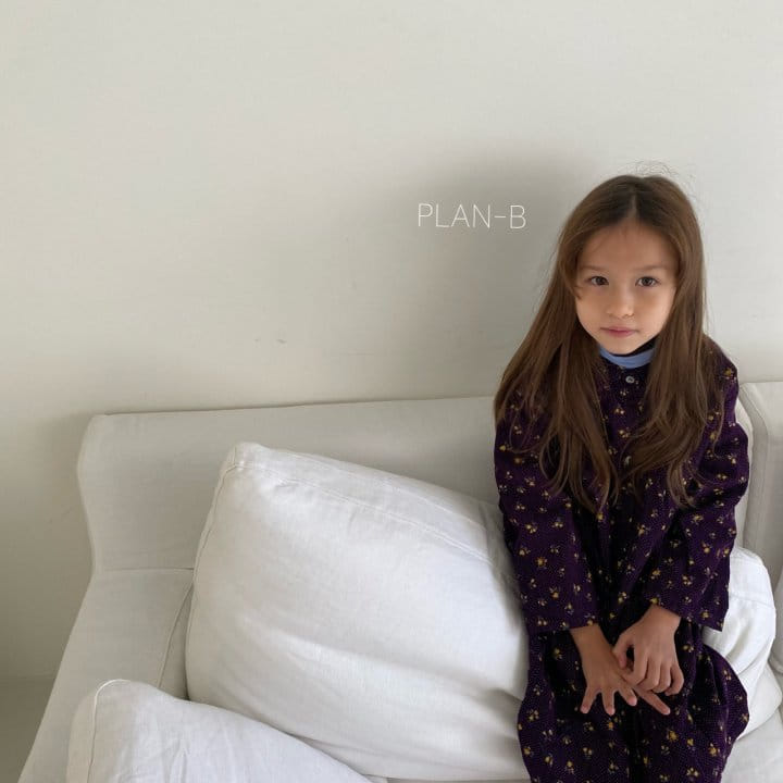 PLAN B - Korean Children Fashion - #Kfashion4kids - Small Flower Collar One-piece - 4