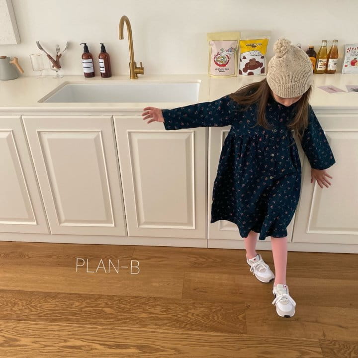 PLAN B - Korean Children Fashion - #Kfashion4kids - Small Flower Collar One-piece - 6