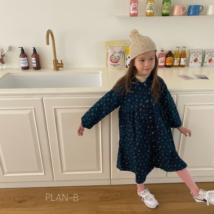 PLAN B - Korean Children Fashion - #Kfashion4kids - Small Flower Collar One-piece - 7