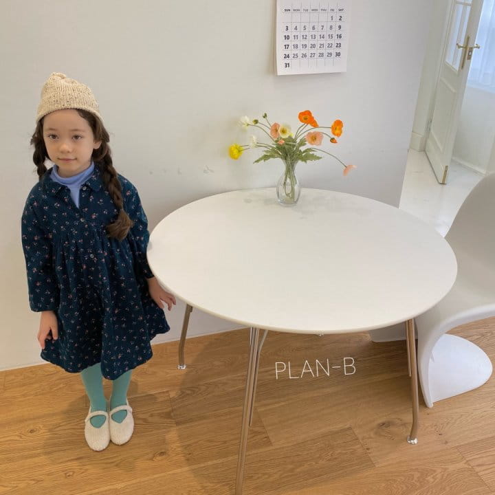PLAN B - Korean Children Fashion - #Kfashion4kids - Small Flower Collar One-piece - 9